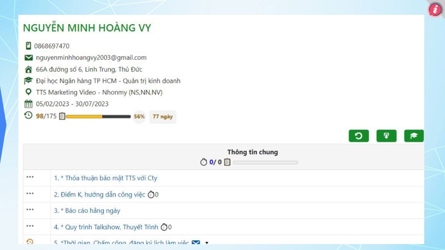 Hệ thống thực tập sinh