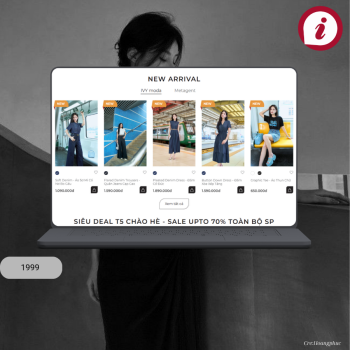 Thiết kế web thời trang ấn tượng chuyên nghiệp